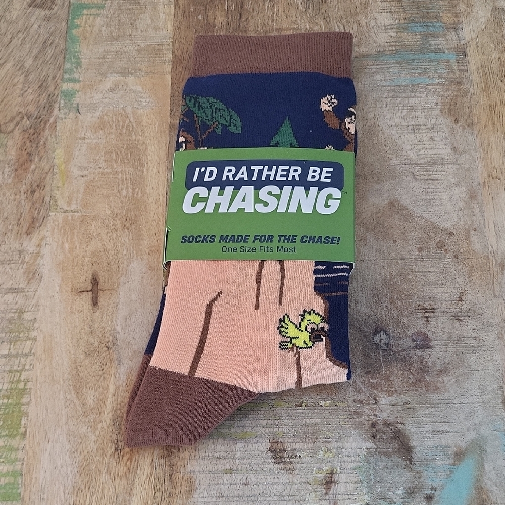 I'd Rather Be Chasing Sasquatch Themed Socks